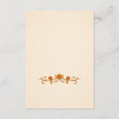 Regal Indian Wedding Sangeet Details Card エンクロージャーカード (裏面)