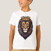 Regal Lion Crown Emblem Tシャツ (正面)