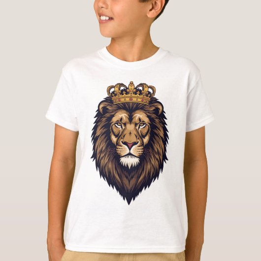 Regal Lion Crown Emblem Tシャツ (正面)