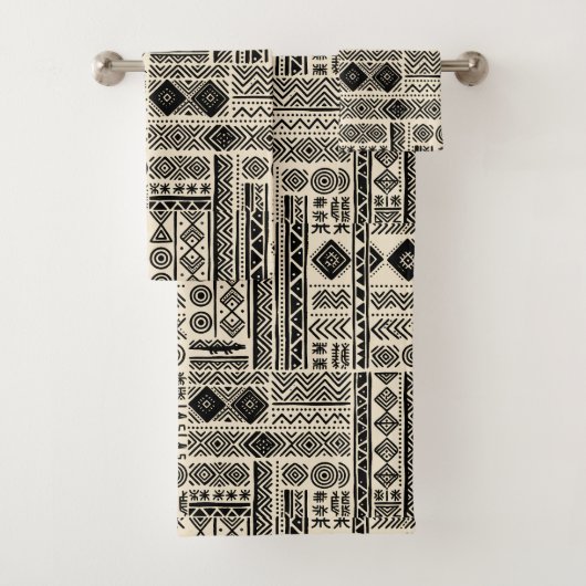 Regal Modern Mudcloth Design バスタオルセット (インサイチュ)