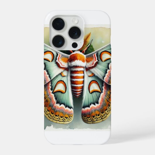 Regal moth 040924IREF233 - Watercolor iPhoneケース (裏面)