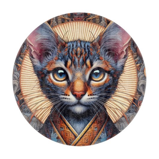 Regal Mythic ornate fantasy feline  カッティングボード (正面)