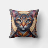 Regal Mythic ornate fantasy feline  クッション (裏面)