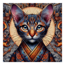 Regal Mythic ornate fantasy feline Planner