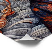 Regal Mythic ornate fantasy feline Planner ポスター (コーナー)