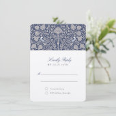 Regal NavyとCream RSVP結婚の 招待状 (スタンド正面)