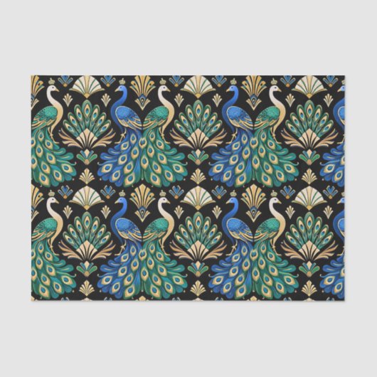 Regal Peacock Art Deco 薄葉紙 (正面)
