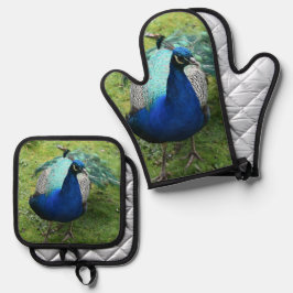 Regal Peacock Power 鍋つかみ&鍋敷きセット