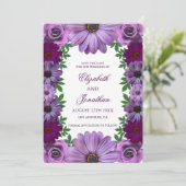 Regal Purple Floral Wedding セーブザデート (スタンド正面)