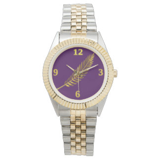 Regal Purple Golden Frond Watch 腕時計