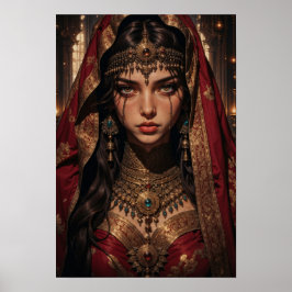 Regal Queen of Shadows Wall Art ポスター