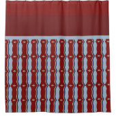 Regal Ruby Lattice：ジオメトエレガントリ シャワーカーテン (正面)
