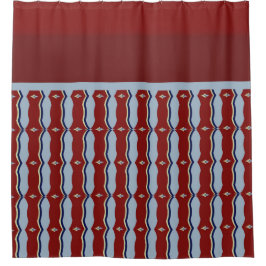 Regal Ruby Lattice：ジオメトエレガントリ シャワーカーテン