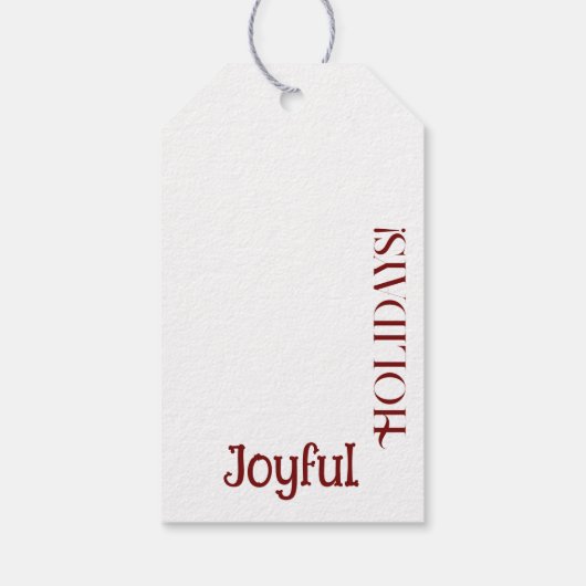 Regal Ruby: Richness of Red ギフトタグ (裏面)