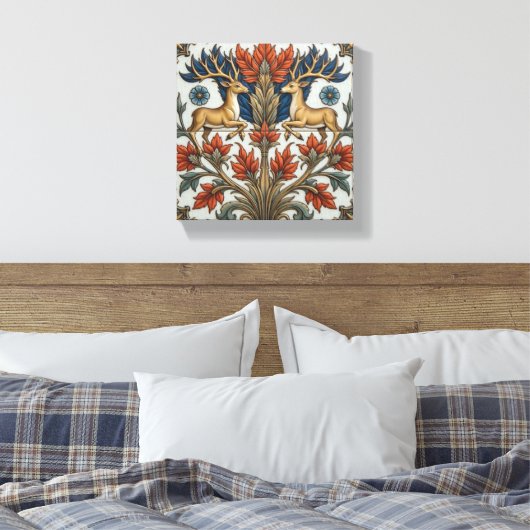 Regal Stags of the Glade キャンバスプリント (インサイチュ (寝室))