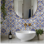 Regal Symphony Blue and Gold Luxury Mediterranean タイル