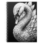 "Regal the White Swan" Spiral Notebook ノートブック (正面)