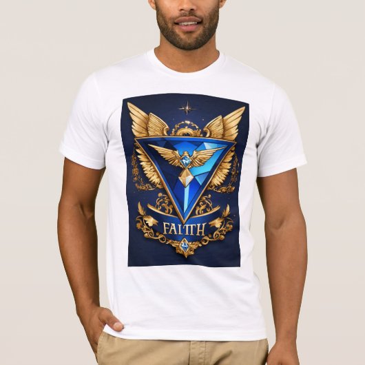 「Regal Wings Diamond: A Sapphire & 金ゴールド事件 Tシャツ (正面)