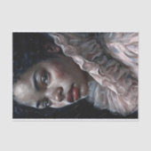 Regal Woman In Ruffled Gown Decoupage 薄葉紙 (正面)