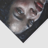 Regal Woman In Ruffled Gown Decoupage 薄葉紙 (詳細)