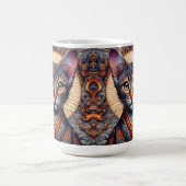 Regale Mythic Ornate fantasy Feline コーヒーマグカップ (中央)