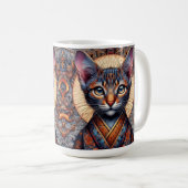 Regale Mythic Ornate fantasy Feline コーヒーマグカップ (正面右)