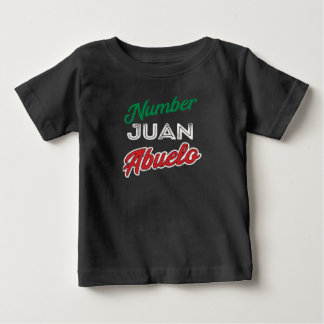 RegaloパラグラフAbueloのメキシコ祖父の父の日 ベビーTシャツ