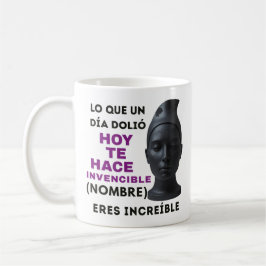 REGALO PERSONALIZADO(NOMBRE)ERES INVENCIBLE コーヒーマグカップ