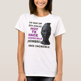 REGALO PERSONALIZADO(NOMBRE)ERES INVENCIBLE Tシャツ