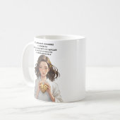 REGALO PERSONALIZADO(NOMBRE)MEME TRANSFORMACIÓN コーヒーマグカップ (正面左)