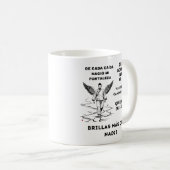 REGALO PERSONALIZADO (NOMBRE)TU BRILLAS コーヒーマグカップ (正面右)
