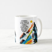 REGALO PERSONALIZADO PARA (NOMBRE) ERES FUERTE コーヒーマグカップ (正面右)