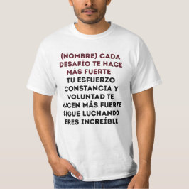 REGALO PERSONALIZADO PARA (NOMBRE) FUERTE ÚNICO Tシャツ