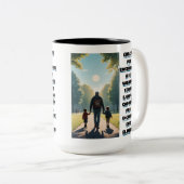 REGALO PERSONALIZADO PARA PAPA (NOMBRE) ツートーンマグカップ (正面右)