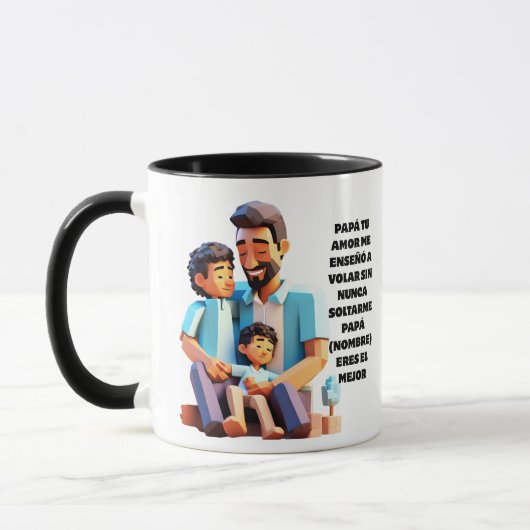 REGALO PERSONALIZADO PARA PAPA (NOMBRE) マグカップ (左)