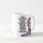 REGALO QUE INSPIRA PERSONALIZADO PARA (NOMBRE) コーヒーマグカップ (正面右)