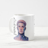 REGALO QUE INSPIRA PERSONALIZADO PARA (NOMBRE) コーヒーマグカップ (正面左)