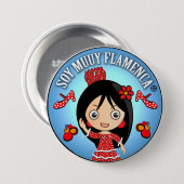 Regalos de Flamenca de Soy Muuy Flamenca Morena 缶バッジ (正面&裏面)