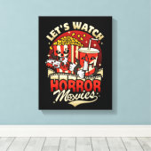 Regardons des films d'horreur - Collations キャンバスプリント (インサイチュ (ウッドフロア))