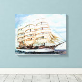 Regata Cutty Sark/Cutty Sark Tall Ships' Race キャンバスプリント (インサイチュ (ウッドフロア))