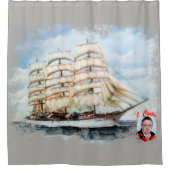 Regata Cutty Sark/Cutty Sark Tall Ships' Race シャワーカーテン (正面)