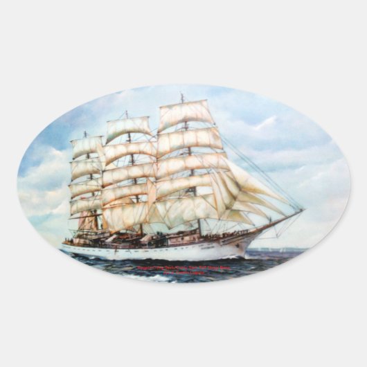 Regata Cutty Sark/Cutty Sark Tall Ships' Race 楕円形シール (正面)