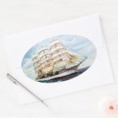 Regata Cutty Sark/Cutty Sark Tall Ships' Race 楕円形シール (封筒)