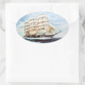 Regata Cutty Sark/Cutty Sark Tall Ships' Race 楕円形シール (バッグ)