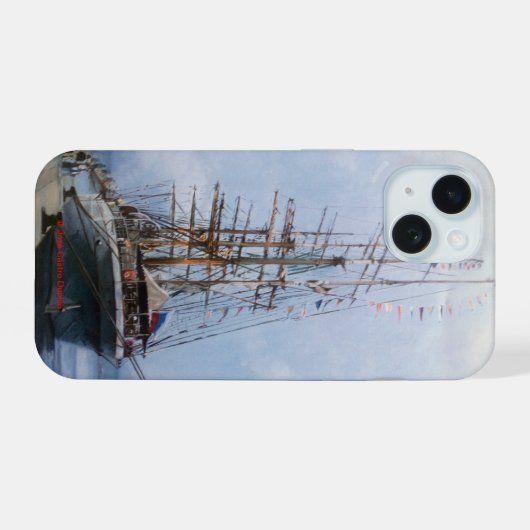 Regata Cutty Shark iPhone 15ケース (裏面横)