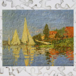 Regatta at Argenteuil by Claude Monet ジグソーパズル<br><div class="desc">Regatta at Argenteuil (1872) by Claude Monet is a vintage impressionism fine art nautical painting. You can see the reflection of the sailboats in the lake water. A maritime seascape with a yacht or boat race on a sunny summer season day. About the artist: Claude Monet (1840-1926) was a founder...</div>