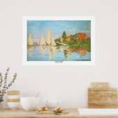 Regatta at Argenteuil by Claude Monet ポスター (キッチン)