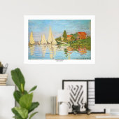 Regatta at Argenteuil by Claude Monet ポスター (ホームオフィス)