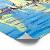 Regatta At Argenteuil, Claude Monet ポスター (角)