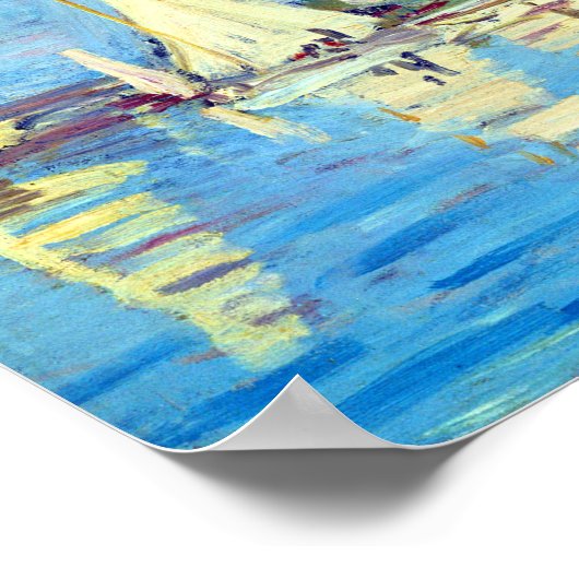 Regatta At Argenteuil, Claude Monet ポスター (角)